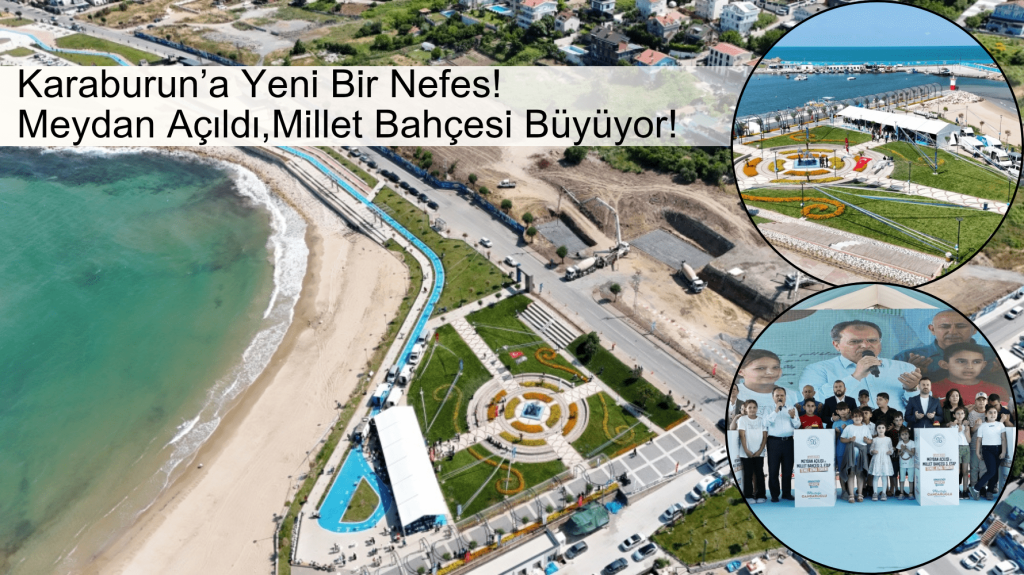 Karaburun’da Çifte Heyecan: Meydan Açıldı, Millet Bahçesi 3. Etabı İçin Temel Atıldı