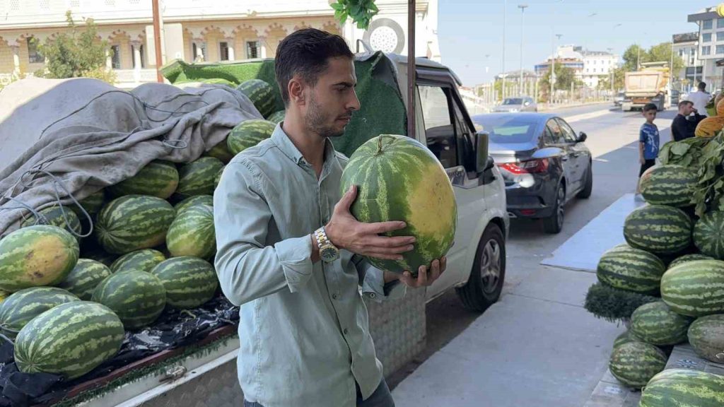 Arnavutköy’de hırsız tezgahtan 15 karpuz çaldı: O anlar kamerada