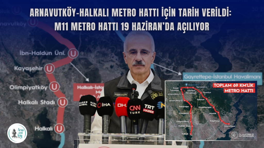 Arnavutköy–Halkalı Metro Hattı İçin Tarih Verildi: M11 Metro Hattı 19 Haziran’da Açılıyor