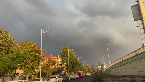 İstanbul’a beklenen yağmur öncesi gökkuşağı sürprizi