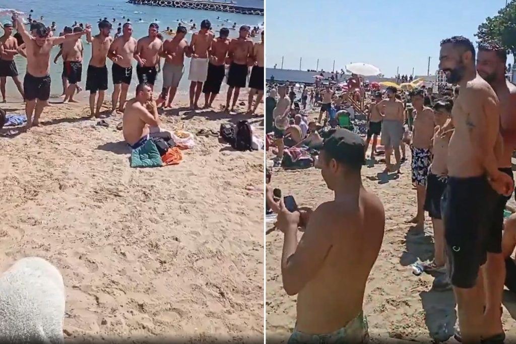 İstanbul’da Caddebostan plajında tartışma yaratan görüntü