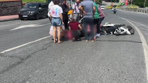 Şişli’de motosiklet kazası: 1 yaralı